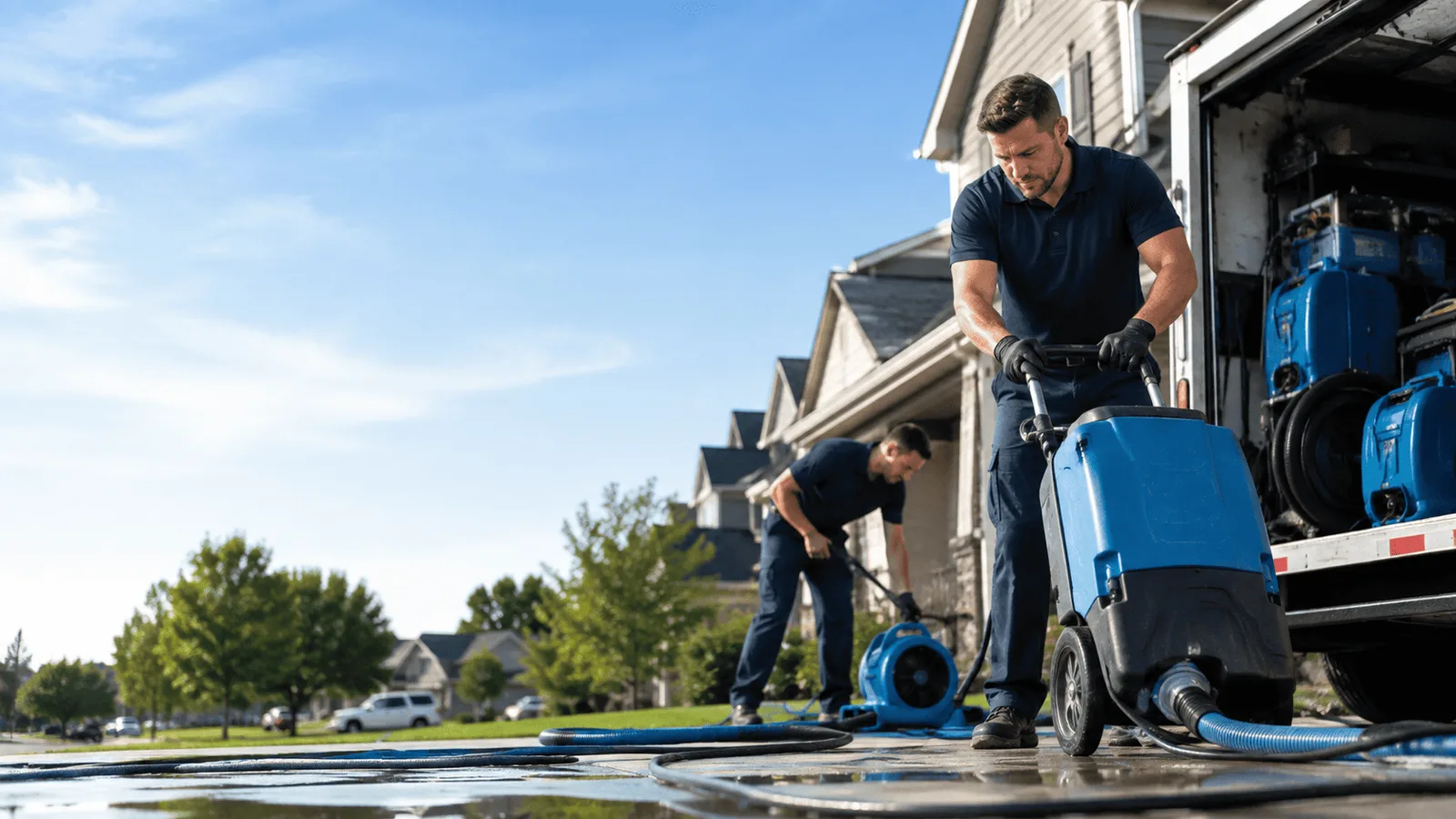 Dehumidification being performed in Tonganoxie, KS